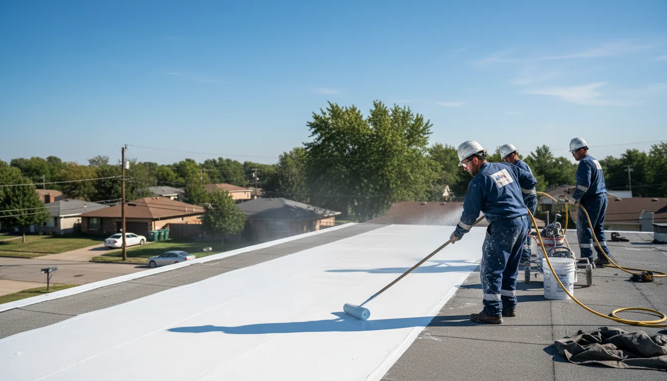 Commercial roof coating in Utica, KY near me